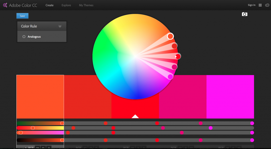 Color Wheel by Adobe - Color Scheme Generator
