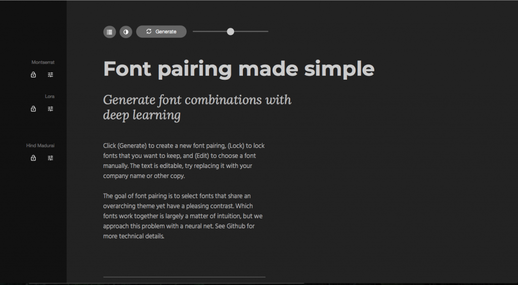 Font Joy - Font Pairing Tool