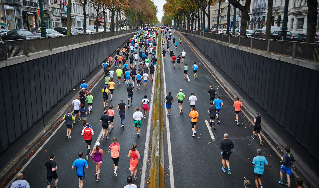 Fundraiser Begins - People Running - Successful Fundraiser